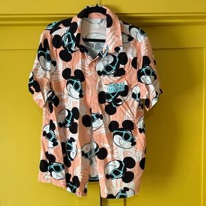 Never worn! Mickey Mouse Peach Shirt for Men